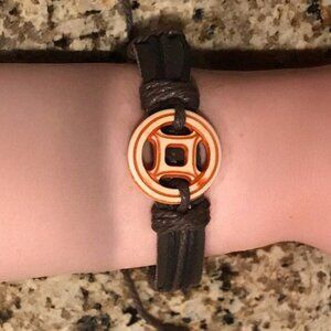 Belfenni BFN Tribal Brown Leather Bracelet – Adjustable Tie-On